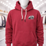 Men Printed Hooded Sweatshirt with Back Design