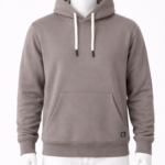 Men Basic Solid Hooded Sweatshirt